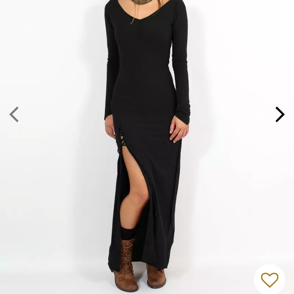 Toonzshop Aryaa Long Sleeve Dress Black Fairycore Cottagecore Witch